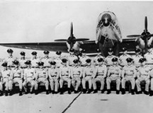 Courtesy photo
A historical photo depicts members of the 435th Troop Carrier Wing posing with a C-46 Commando. The 435th TCW eventually became the 435th Air Ground Operations Wing, which will celebrate its 70th anniversary Monday.