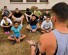 U.S. Air Force recruits enrolled in the delayed enlisted program receive a briefing on core values Aug. 8 on Ramstein.  DEP teaches basic military knowledge and helps civilians prepare physically and mentally for military expectations and lifestyle before they join.