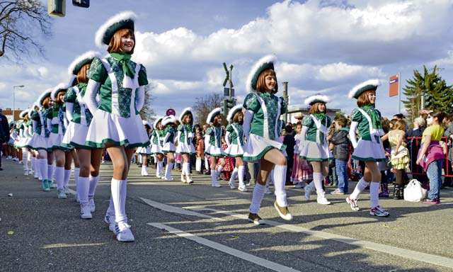 Photo by Airman Dymekre AllenA dance team performs during the parade.