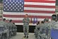 Brig. Gen. Patrick X. Mordente, 86th Airlift Wing commander, speaks with wing Airmen about his expectations and vision during a commander’s call July 24 on Ramstein.