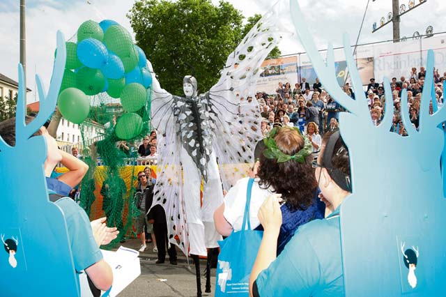 Photo by PIELmediaEach Rheinland-Pfalz State Fair features a parade with many people in creative costumes, walking groups, floats and bands. This year’s parade starts at 1 p.m. Sunday in Pirmasens.