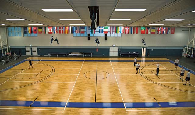 Courtesy photoThe Vogelweh Fitness Center recently renovated the basketball court to improve quality of life and safety.