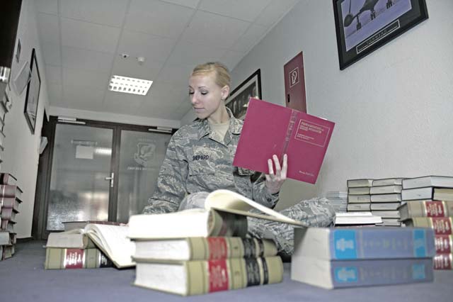 Photo by Airman 1st Class Jordan CastelanSenior Airman Bonnie Shepard, Area Defense Council paralegal, is part of Ramstein’s ADC, which is here to inform and defend the rights of every Airman. Separate from the base  legal office, the ADC exists only to support Airmen when they are faced with adverse administration actions. 