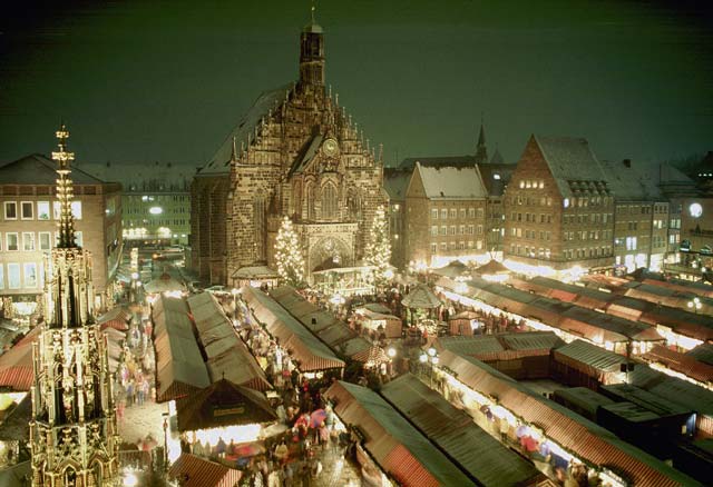 Courtesy photosThe Nuremberg Christmas market has more than 180 wooden booths with red and white roofs. The market is open until Dec. 24.