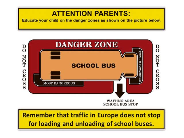 Keep children safe around buses
