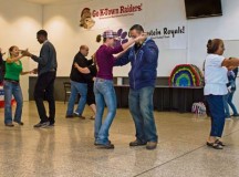 Photo by Senior Airman Jonathan StefankoThe Kaiserslautern Hispanic American Club hosts a salsa demonstration in honor of Hispanic Heritage Month Oct. 5 on Ramstein. The KHAC also performed a soccer, Zumba and merengue 
demonstration to showcase Hispanic heritage. Hispanic Heritage Month events celebrate heritage, diversity, integrity and honor and take place from Sept. 15 through Oct. 15. The U.S. has celebrated the history and cultural traditions of the nation’s Hispanic/Latino people for more than 30 years.