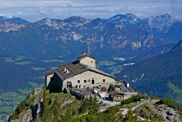 Photos courtesy of Eagles Nest ToursThe Eagle's Nest, also referred to as the Kehlsteinhaus, was given to Adolf Hitler as a birthday present in 1939. It is now a restaurant  and tourist destination.