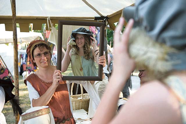 Courtesy photosVendors offer a variety of items at the medieval fest in Worms.
