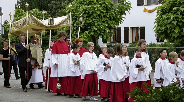 Courtesy photosSolemn processions proceed through many towns and villages in the KMC on Corpus Christi Day.