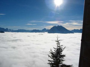 The Eagle's Nest offers amazing views of the surrounding Alps. The best time to enjoy the view of the countryside is on sunny days.