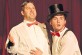 Paul Snyder (left) and Hudson Nihas perform several roles in KMC Onstage’s “The 39 Steps.”