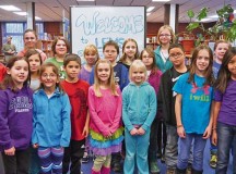 Photo by Medina BarronThe winners of the 2014 Landstuhl Elementary/Middle School Reflections fine arts program pose for a photo Jan. 15. Reflections is a national PTA program that recognizes student performance in the fine arts.