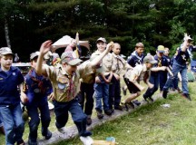 Cub Scouts celebrate their promotions during a ceremony June 1 at Camp Kachina.