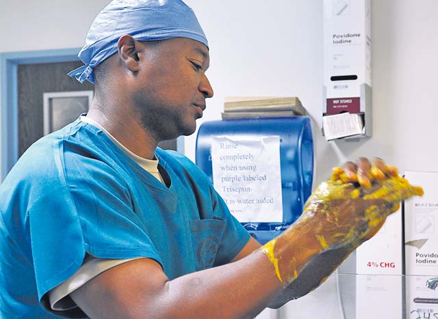 Surgical technicians compete