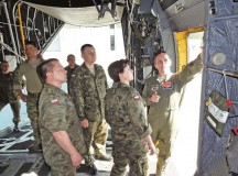 Photo illustration by Lt. Col. Kevin Hettinger
Tech. Sgt. Elizabeth Araujo, 86th Aeromedical Evacuation Squadron, discusses tactics with the Polish AE team May 9 at Plovdiv Air Base, Poland.