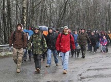 WTB-E takes part in Battle of the Bulge commemorative march
