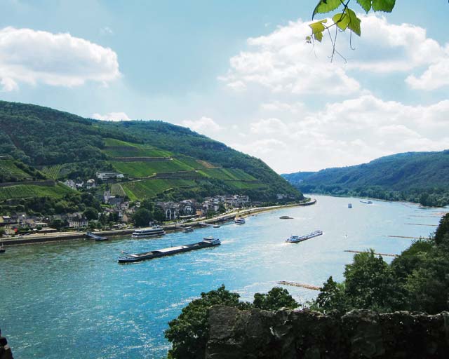 Photo by Betty McdonaldOn a clear day, the Rhine river enchants all visitors.