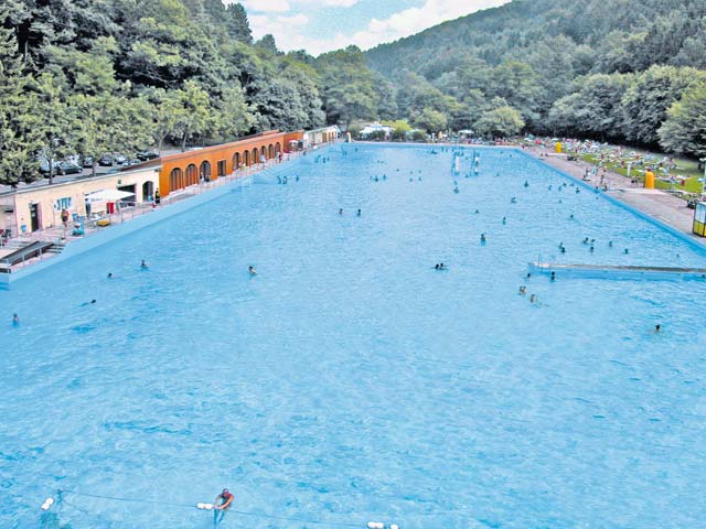 Courtesy photoWaschmühle pool in Kaiserslautern has one of the biggest basins in Europe. It is not heated and scheduled to open soon.