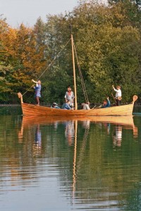 Courtesy photoThe Vikings come to the Matzenbach medieval market in their row boat Saturday and Sunday.