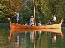 Courtesy photoThe Vikings come to the Matzenbach medieval market in their row boat Saturday and Sunday.