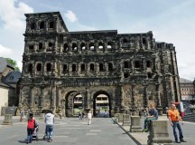 The view of the south side of Porta Nigra, Latin for “Black Gate,” in Trier, Germany, is a beautiful site to see. For just a few euro, tourists can explore the gate.