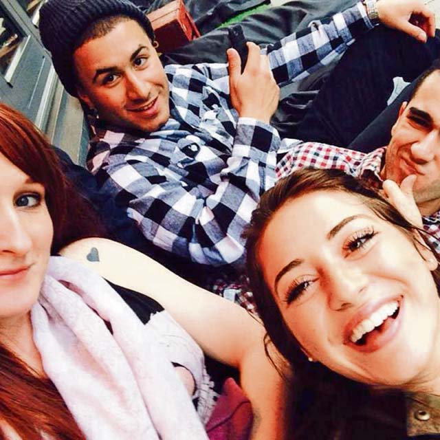 Courtesy photoSenior Airman Giovanni Pinzon (top left), former 86th Munitions Squadron conventional maintenance crew chief, lounges outside a hostel common area with friends after a recent trip to Copenhagen, Denmark. Pinzon is an advocate of frequent travels as a way to increase morale.
