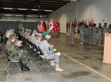 Members of the KMC and Headquarters U.S Army Europe G4 attend an Army “Best of the Best” Deployment Excellence Award ceremony Feb. 5 on Rhine Ordnance Barracks. The ceremony recognized Soldiers from the 21st Theater Sustainment Command’s 635th Movement Control Team.