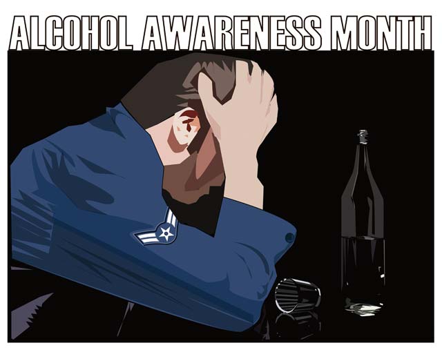 U.S. Air Force graphic April is Alcohol Awareness Month and this year’s goal is to educate communities on the use and misuse of alcohol along with resources and services available for those needing help.