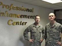 Staff Sgts. Robert Hockenhull and James Gettis, 86th Force Support Squadron First-Term Airman Center instructors, prepare Airmen for the operational Air Force. FTAC is an eight-day course giving Airmen the foundation for 
beginning their career at Ramstein.