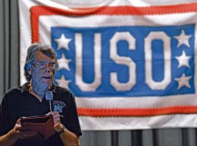 Author Stephen King reads from his recently released book “Doctor Sleep,” a sequel to his 1977 horror novel “The Shining,” 
Nov. 18 on Ramstein. King led a multistop USO tour around the KMC, which included visits to the U.S. Army Garrison substance abuse program, Landstuhl Regional Medical Center and USO Warrior Center and concluded with a public reading and open forum.
