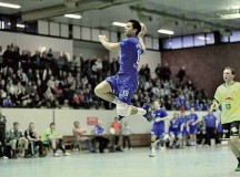 Courtesy photoThen 2nd Lt. Carsen Chun, 86th Munitions Squadron material flight commander, steals a pass from the opposing team during a handball match. Chun was selected to be part of the World Class Athlete Program where he will spend two years training for the 2016 Olympics.