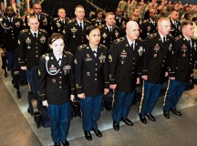 Eighteen NCOs from around U.S. Army Europe graduated from the motor transport operator Advanced Leadership Course during a ceremony March 25 at the Galaxy Theater on Vogelweh Military Complex