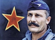 U.S. Air Force photoLegendary ace pilot Brig. Gen. Robin Olds (shown here as a colonel) inspired Mustache March with his trademark handlebar.