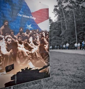 Photo by  Senior Airman Jonathan StefankoRamstein Airmen participate in a 5K memorial run honoring military prisoners of war and service members missing in action Sept. 17 on Ramstein. The memorial run was part of National POW/MIA Recognition Week hosted by the 435th Air Ground Operations Wing.