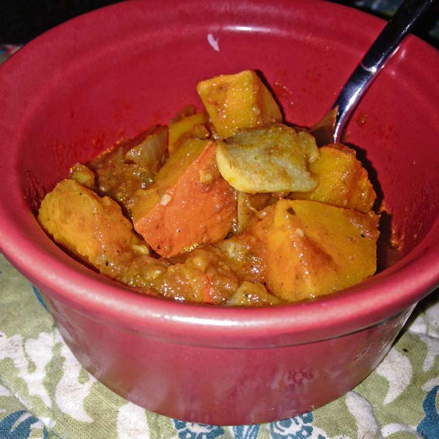 Sweet potato curry stew (vegan)