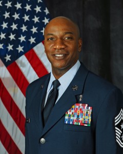 Chief Master Sgt. Kaleth O. Wright,  3rd Air Force and 17th Expeditionary Air Force command chief