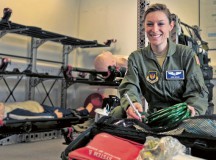 Capt. Erin Wood is a flight nurse in the 86th Aeromedical Evacuation Squadron. She joined the Air Force to pursue her passion of taking care of people.