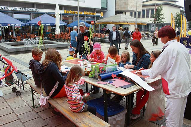 Children can participate in crafting and other activities during the children's fest.