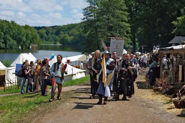 Courtesy photo Actors in costumes present the life of the Middle Ages Saturday through Monday in Schönenberg at Ohmbach Lake. 