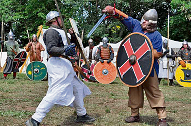 Courtesy photo Medieval market: Moschelland's Castle near Obermoschel, is the stage for a medieval market  11 a.m. to midnight Saturday and from 10 a.m. to 8 p.m. Sunday. There will be vendors, craftsmen, jugglers and musicians. Knight's fights take place  at  4 p.m. each day. A torch parade starts at 9:30 p.m. Saturday followed by a fire show. For more information, visit  www.mittelalter-obermoschel.de.