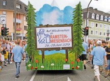 Courtesy photo
Ramstein-Miesenbach participates in the 2014 Neuwied state fair parade with a float to demonstrate that they will be the host this year.