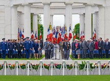 French military veterans attend a Memorial Day ceremony at St. Mihiel American Cemetery May 24 in Thiaucourt, France. The ceremony was one of many held throughout Europe during Memorial Day weekend to honor the sacrifices of fallen service members.