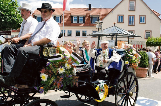 Courtesy photo The beer majesties take part in the fest parade starting at 2 p.m. Sunday in Kirchheimbolanden.