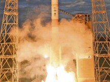 Photo courtesy of United Launch Alliance
A Delta IV Medium+ (5, 4) rocket, carrying the seventh Wideband Global Satcom satellite aboard, lifts off from Cape Canaveral Air Force Station, Fla., July 23.