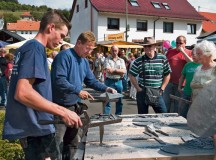 Courtesy photos
Roofers will present their work during the farmers and arts and crafts market Sunday in Berglangenbach.