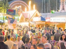 Courtesy photo
Visitors can enjoy rides and cuisine from various vendors at the world’s biggest wine festival, the Wurstmarkt, in Bad Duerkheim Sept. 11 to 15 and Sept. 18 to 21.