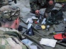 Soldiers of the 1st Brigade Combat Team, 3rd Infantry Division, inventory tools and equipment prior to drawing them from the European Activity Set Sept. 17 at Coleman Worksite.