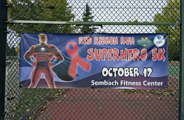 Sembach Kaserne hosted the Red Ribbon Run Superhero 5K event Oct. 17.