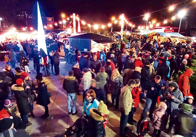 Courtesy photo Christmas village A Christmas village with vendor booths will open in the illuminated center of Weilerbach Nov. 28 to Dec. 6. There will be culinary specialties, Gluehwein and musical entertainment each day. The Five Star Brass Quintet of the U.S. Air Forces in Europe Band will perform  Dec. 3. The village opens at 6 p.m. Monday to Friday, 5 p.m. Saturday and 2 p.m. Sunday.