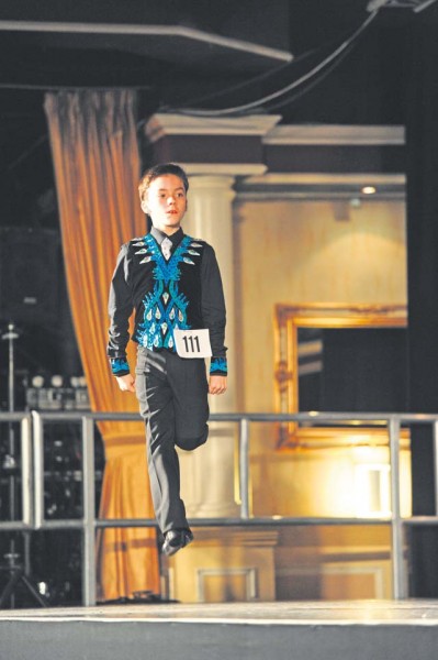 Courtesy photo Luke Pelletier, fourth-grade student at Ramstein Intermediate School, performs at the prestigious All Ireland Dancing Championships in Killarney, Ireland. He placed fifth overall in his age group, earning a qualifier medal for the world championship next spring in Glasgow, Scotland.